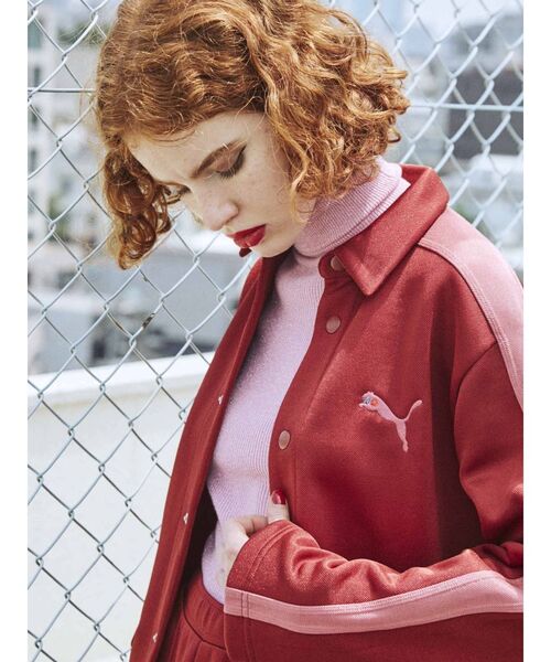 PUMA（プーマ）の「PUMA T7 ジャケット（テーラードジャケット・レディース・ブラック/レッド・MEDIUM）」の11枚目の写真