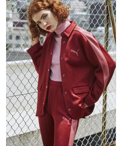 PUMA（プーマ）の「PUMA T7 ジャケット（テーラードジャケット・レディース・ブラック/レッド・MEDIUM）」の8枚目の写真