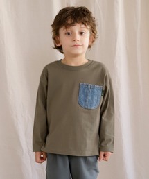 【デニムポケット】長袖Tシャツ