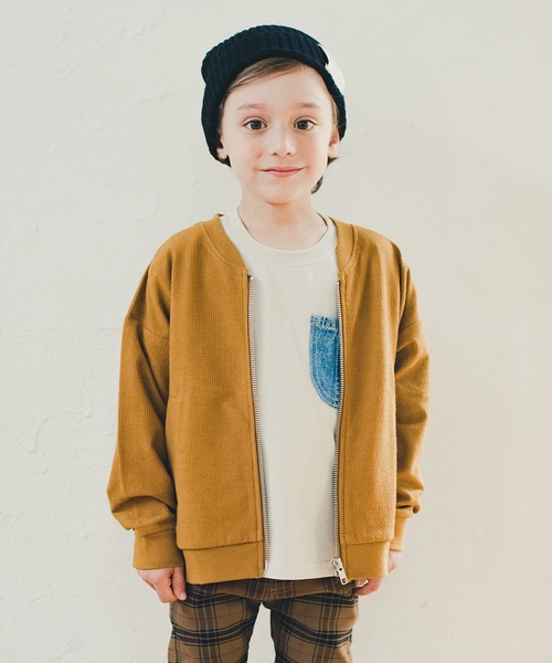 BRANSHES(ブランシェス)の「【デニムポケット】長袖Tシャツ(Tシャツ/カットソー・キッズ・グレー/アイボリー/ブルー/ブラウン・100cm/120cm/110cm/130cm/90cm/150cm/140cm)」の17枚目の写真