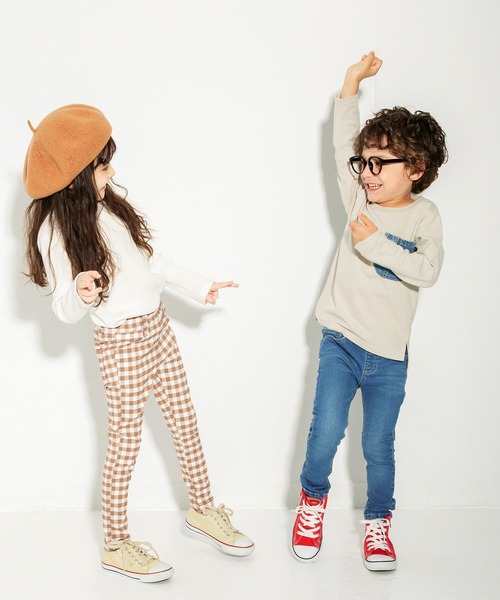 BRANSHES(ブランシェス)の「【デニムポケット】長袖Tシャツ(Tシャツ/カットソー・キッズ・グレー/アイボリー/ブルー/ブラウン・100cm/120cm/110cm/130cm/90cm/150cm/140cm)」の16枚目の写真