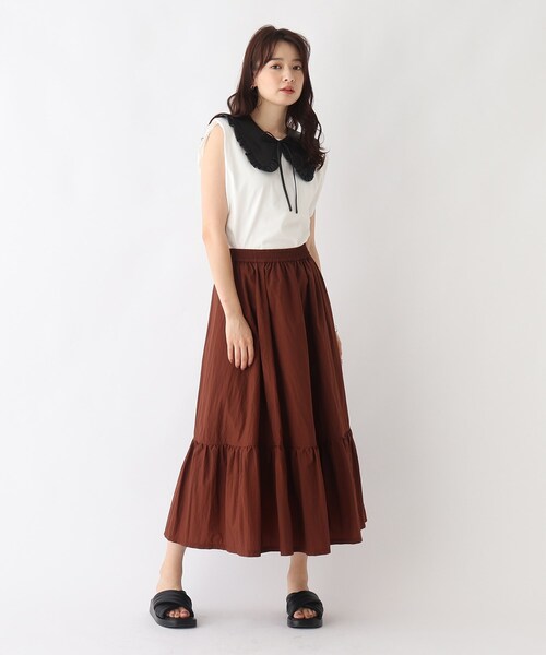AG by aquagirl(エージーバイアクアガール)の「◆シンセティックレザーつけ襟(その他・レディース・ブラック・00)」の7枚目の写真