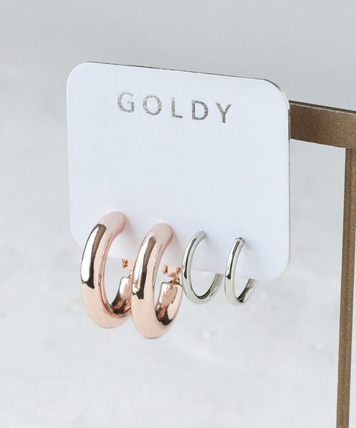 GOLDY（ゴールディ）の「スィック & ミニ セット イヤリング