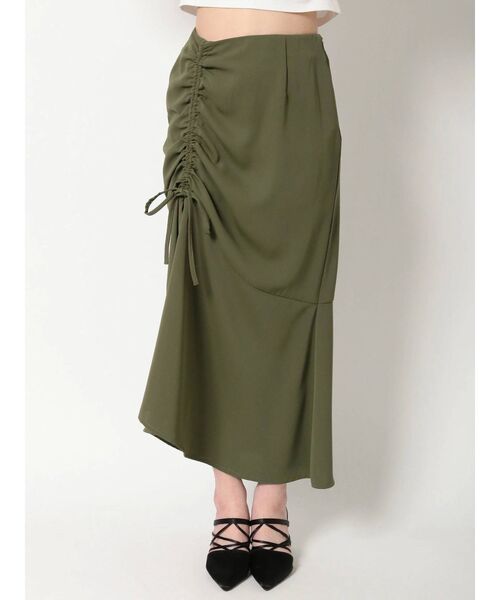 EVRIS（エヴリス）の「ドロストロングスカート（スカート・レディース・ブラック/カーキ・MEDIUM/SMALL）」の12枚目の写真