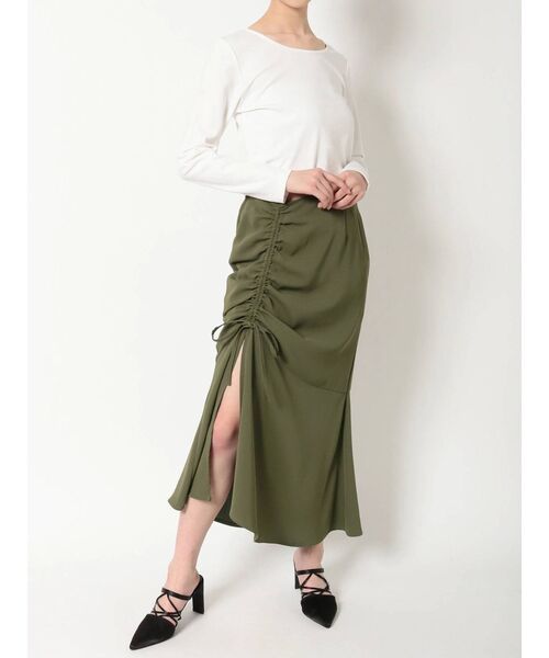 EVRIS（エヴリス）の「ドロストロングスカート（スカート・レディース・ブラック/カーキ・MEDIUM/SMALL）」の19枚目の写真