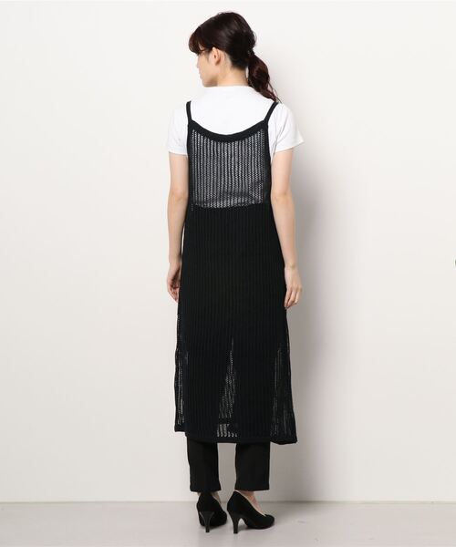 TINA：JOJUN（ティーナジョジュン）の「メッシュ ロングキャミ TINA：JOJUN（ワンピース・レディース・アイボリー/ブラック・M）」の16枚目の写真