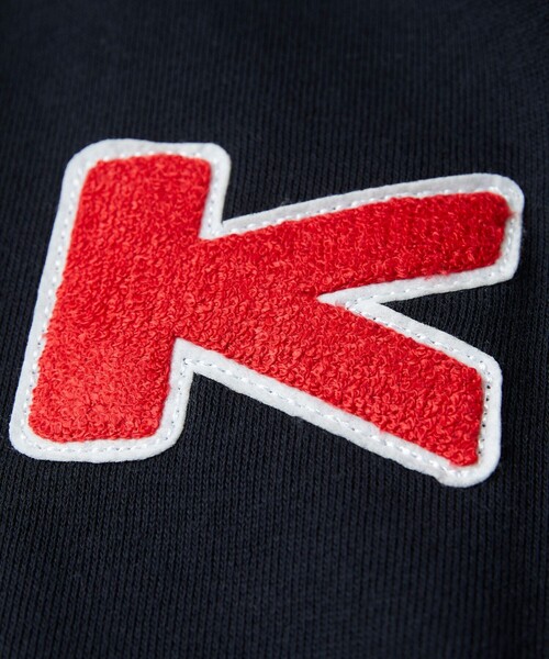 FREAK'S STORE（フリークスストア）の「WEB限定 KAVU×FREAK'S STORE/カブー 別注 ヘビーオンス ビッグシルエット ワンポイントロゴ プルオーバーパーカー/フーディー/サガラ刺繍（パーカー・メンズ・ブラック/オリーブ/杢グレー/ナチュラル/ブルー・SMALL/MEDIUM/LARGE）」の6枚目の写真