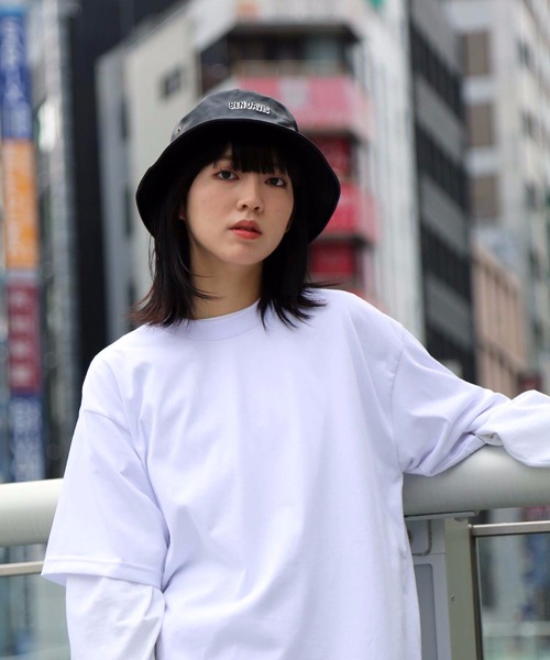 LB/S （エルビーエス）の「【BEN DAVIS/ベンデイビス】シンセティックレザーハットBDW-8636（ハット・メンズ・ホワイト/ブラック・FREE）」の2枚目の写真