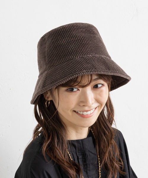 prose verse（プロズヴェール）の「コーデュロイバケットハット（ハット・レディース・ブラック/ダークブラウン/キャメル・ﾌﾘ-）」の12枚目の写真