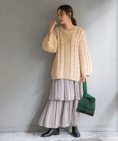 LEPSIM(レプシィム)の「【辻直子さんコラボ】アソートニットBAG 229725(ハンドバッグ・レディース・レッド系その他/グリーン系その他/パープル系その他/パープル系その他2/イエロー系その他・ONE SIZE)」の8枚目の写真