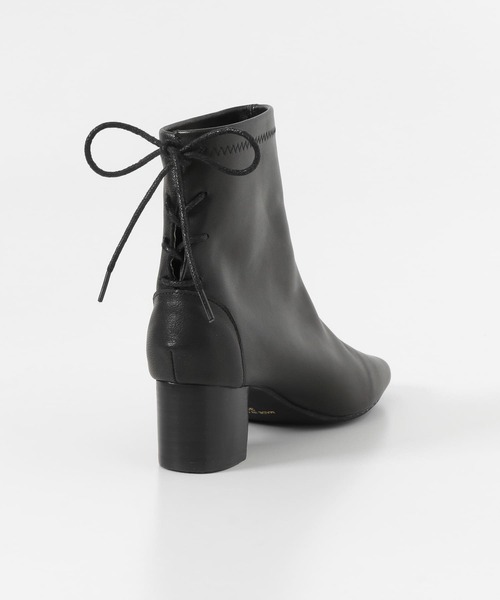 URBAN RESEARCH DOORS（アーバンリサーチドアーズ）の「レザーバックレースアップブーツ∴（ブーツ・レディース・ブラック・38/36/37）」の6枚目の写真