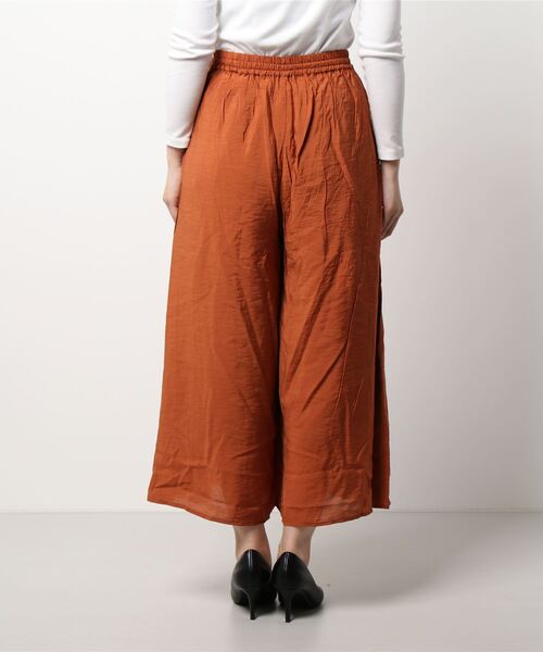 Lugnoncure（ルノンキュール）の「ウエストギャザーガウチョパンツ（その他パンツ・レディース・ブラック/オレンジ/ブルー・ﾌﾘ-）」の5枚目の写真