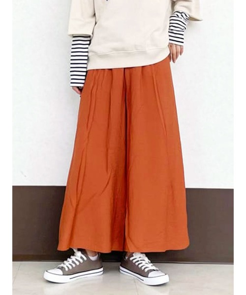 Lugnoncure（ルノンキュール）の「ウエストギャザーガウチョパンツ（その他パンツ・レディース・ブラック/オレンジ/ブルー・ﾌﾘ-）」の3枚目の写真