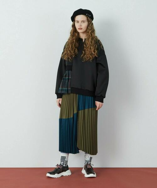 FRAPBOIS（フラボア）の「リブベレー（ハンチング/ベレー帽・レディース・ベージュ/ブラック・FREE）」の19枚目の写真