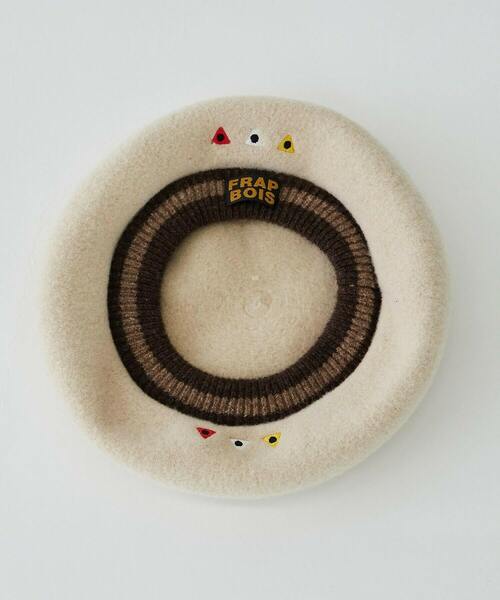 FRAPBOIS（フラボア）の「リブベレー（ハンチング/ベレー帽・レディース・ベージュ/ブラック・FREE）」の21枚目の写真