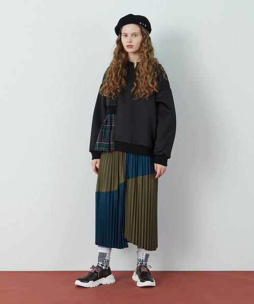 FRAPBOIS（フラボア）の「リブベレー（ハンチング/ベレー帽・レディース・ベージュ/ブラック・FREE）」の14枚目の写真