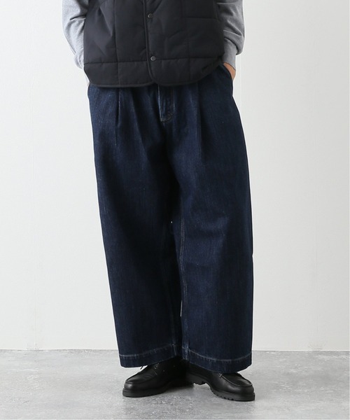 STUDIO NICHOLSON（スタジオニコルソン）の「【STUDIO NICHOLSON/スタジオニコルソン】SELVEDGE DENIM パンツ（デニムパンツ・メンズ・ネイビー/ブラック・SMALL/MEDIUM）」の2枚目の写真