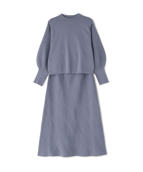 N.（N. Natural Beauty Basic）（エヌエヌナチュラルビューティーベーシック）の「◆スポンディッシュニットセットアップ（ワンピース・レディース・チャコールグレー/イエロー/ブルー/モカ・MEDIUM）」の22枚目の写真