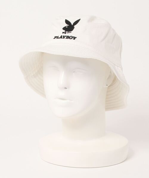 PLAYBOY x DELUXE HAT バケットハット　ホワイト バケットハット 帽子 ホワイト ユニセックス 新品 未使用 - メルカリ