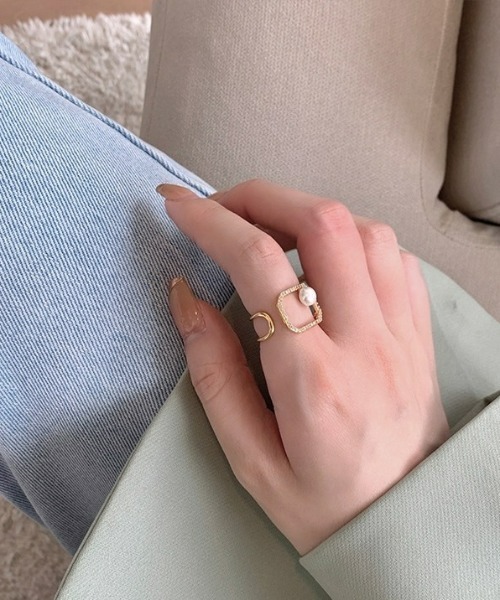 LAC-VERT（ラック・ヴェール）の「パールデザインリング（リング・レディース・ゴールド/その他/その他2/その他3・FREE）」の3枚目の写真