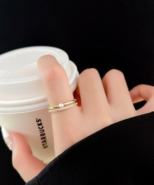 LAC-VERT（ラック・ヴェール）の「パールデザインリング（リング・レディース・ゴールド/その他/その他2/その他3・FREE）」の4枚目の写真