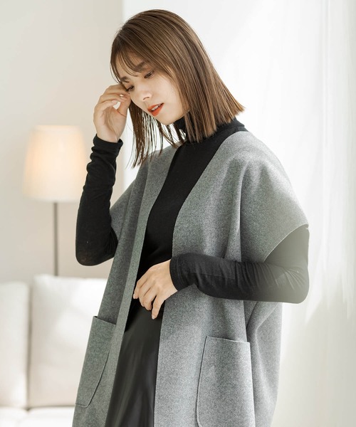 ZAKKA-BOX（ザッカボックス）の「やわらかタートルネックシャツ（Tシャツ/カットソー・レディース・アイボリー/杢グレー/ブラック/グレー系その他/モカ/グリーン系その他/ナチュラル/ラベンダー/パープル系その他・FREE）」の12枚目の写真