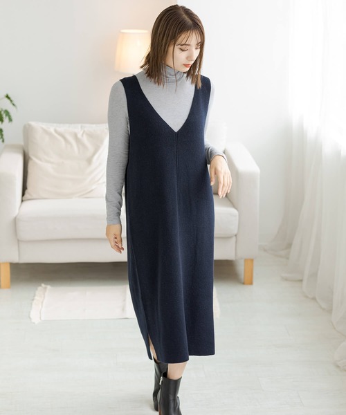 ZAKKA-BOX（ザッカボックス）の「やわらかタートルネックシャツ（Tシャツ/カットソー・レディース・アイボリー/杢グレー/ブラック/グレー系その他/モカ/グリーン系その他/ナチュラル/ラベンダー/パープル系その他・FREE）」の15枚目の写真