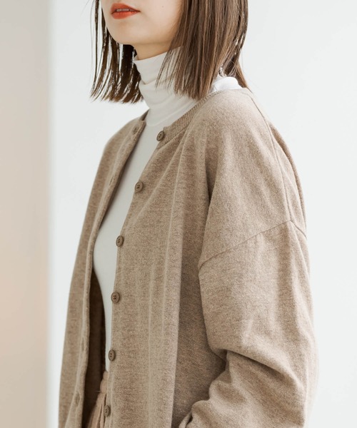ZAKKA-BOX（ザッカボックス）の「やわらかタートルネックシャツ（Tシャツ/カットソー・レディース・アイボリー/杢グレー/ブラック/グレー系その他/モカ/グリーン系その他/ナチュラル/ラベンダー/パープル系その他・FREE）」の17枚目の写真