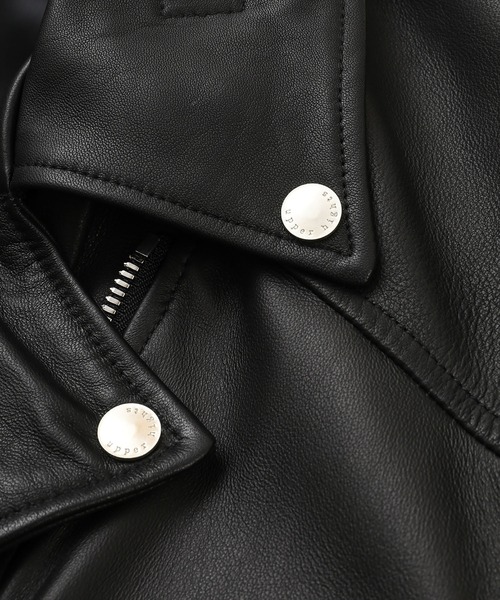 upperhights（アッパーハイツ）の「＜upper hights (アッパーハイツ)＞THE LOOSE RIDERS（ライダースジャケット・レディース・ブラック・1）」の8枚目の写真