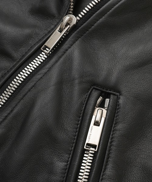 upperhights（アッパーハイツ）の「＜upper hights (アッパーハイツ)＞THE LOOSE RIDERS（ライダースジャケット・レディース・ブラック・1）」の10枚目の写真