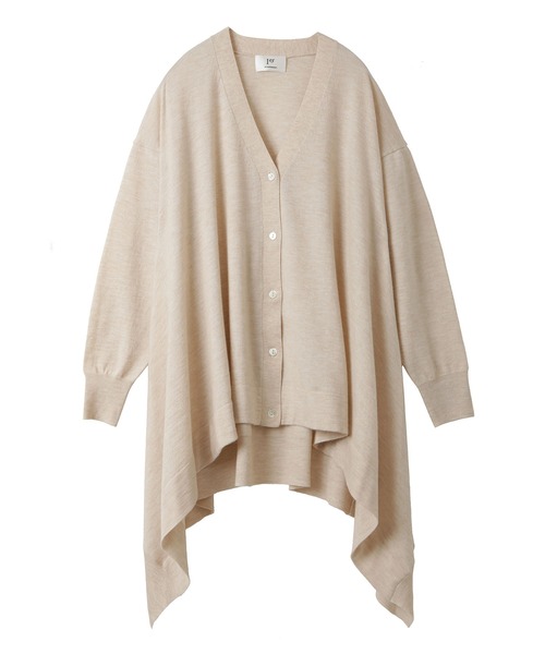 【美品】1er Arrondissement　変形ヘムVネックカーディガン 1er Arrondissement（プルミエアロンディスモン）の「変形ヘムV