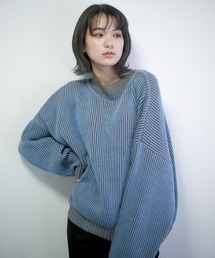 ハイショクストライプニット