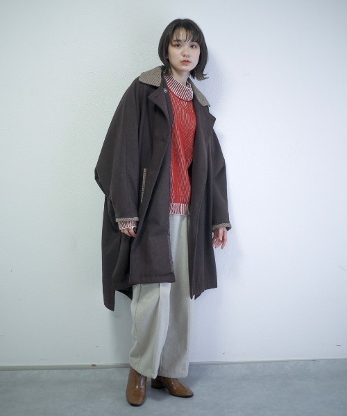 spoon store（スプーンストア）の「ハイショクストライプニット（ニット/セーター・レディース・ブルー/テラコッタ・フリー）」の13枚目の写真