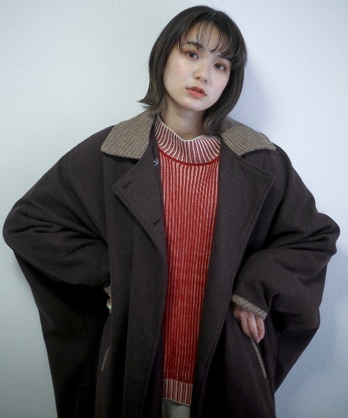 spoon store（スプーンストア）の「ハイショクストライプニット（ニット/セーター・レディース・ブルー/テラコッタ・フリー）」の8枚目の写真