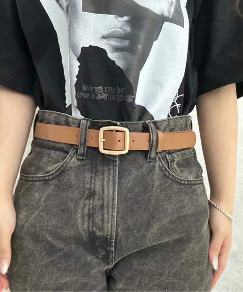 Burner(バーナー)の「【OKUOKU 0909】スクエアバックル カラーベルト(ベルト・レディース・その他2/その他11/その他15/その他10/その他12/その他4/その他1/その他3/その他13/その他6/その他16/その他8/その他7/その他5/その他9/その他14・FREE)」の1枚目の写真