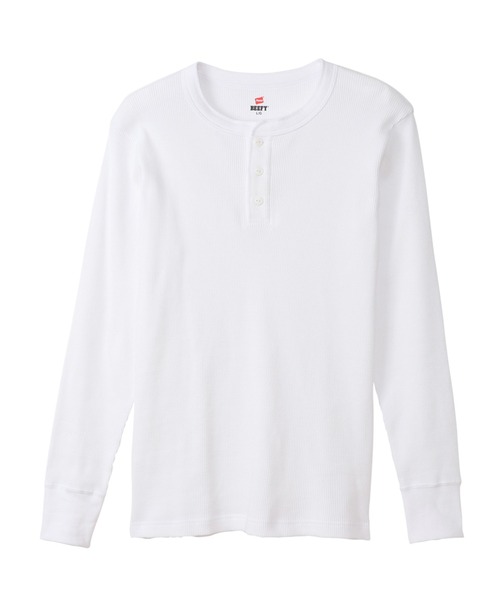 HANES(ヘインズ)の「【Hanes/ヘインズ】メンズ ビーフィー サーマルヘンリーネックロングスリーブTシャツ(Tシャツ/カットソー・メンズ・ヘザーグレー/ネイビー/ホワイト/ブラック・SMALL/LARGE/X-LARGE/MEDIUM)」の22枚目の写真