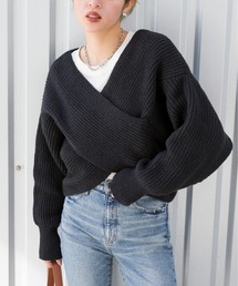 クロスカシュクールニット