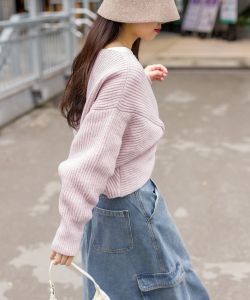 セール】クロスカシュクールニット（ニット/セーター）｜SpRay