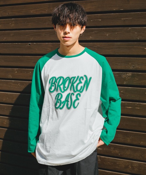 セール ラグランロンt Tシャツ カットソー Broken Base ブロークンベース のファッション通販 Zozotown