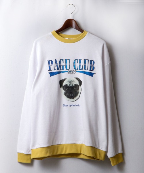 SUGGESTION(サジェッション)の「SUGGESTION ワイドシルエット アニマルプリント トレーナー(スウェット・メンズ・ホワイト/アッシュグレー/イエロー/ライトグリーン/ホワイト系その他/ホワイト系その他2・M/L)」の15枚目の写真