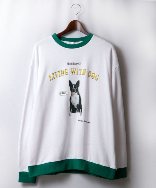 SUGGESTION(サジェッション)の「SUGGESTION ワイドシルエット アニマルプリント トレーナー(スウェット・メンズ・ホワイト/アッシュグレー/イエロー/ライトグリーン/ホワイト系その他/ホワイト系その他2・M/L)」の22枚目の写真