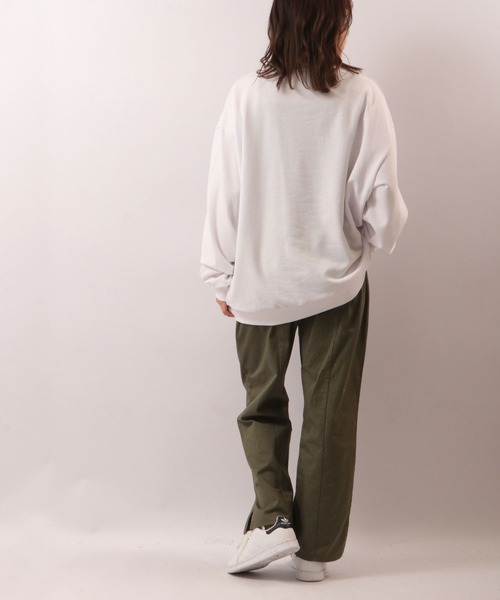 SUGGESTION(サジェッション)の「SUGGESTION ワイドシルエット アニマルプリント トレーナー(スウェット・メンズ・ホワイト/アッシュグレー/イエロー/ライトグリーン/ホワイト系その他/ホワイト系その他2・M/L)」の14枚目の写真