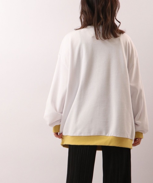 SUGGESTION(サジェッション)の「SUGGESTION ワイドシルエット アニマルプリント トレーナー(スウェット・メンズ・ホワイト/アッシュグレー/イエロー/ライトグリーン/ホワイト系その他/ホワイト系その他2・M/L)」の18枚目の写真