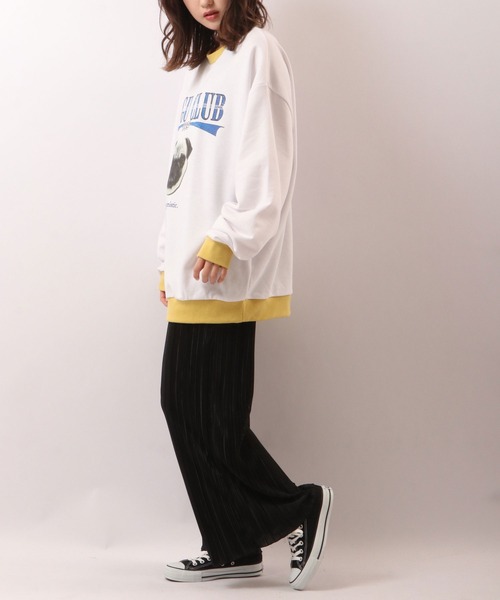 SUGGESTION(サジェッション)の「SUGGESTION ワイドシルエット アニマルプリント トレーナー(スウェット・メンズ・ホワイト/アッシュグレー/イエロー/ライトグリーン/ホワイト系その他/ホワイト系その他2・M/L)」の20枚目の写真