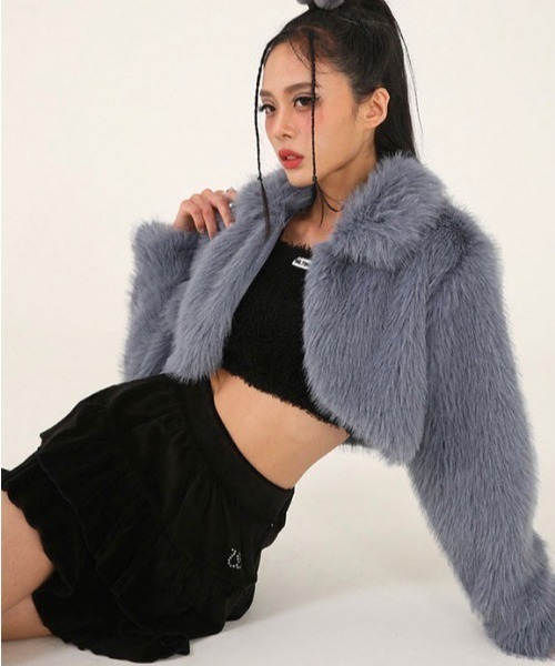 UGLY SHADOW(アグリーシャドウ)の「【UGLY SHADOW/アグリーシャドー アグリーシャドウ】VELVET FRILL SKIRT/ベロアスカート ベルベット ミニスカート(スカート・レディース・ブラック/ブラウン/ホワイト・ONE SIZE)」の10枚目の写真