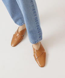 【FABIO RUSCONI/ファビオルスコーニ】クロスフラットシューズ◆