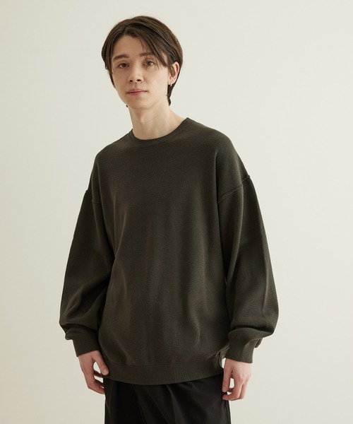 JUNRED(ジュンレッド)の「ミラノリブクルーニット(ニット/セーター・メンズ・チャコールグレー/ライトグレー/ブルー系その他4・S/M/L)」の4枚目の写真