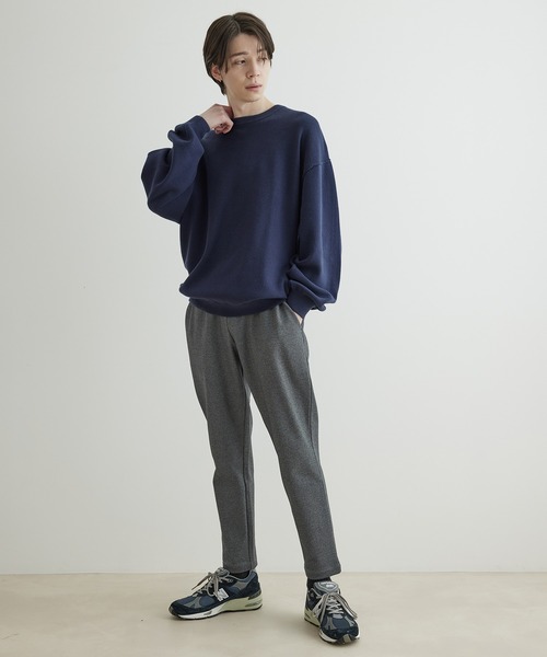 JUNRED(ジュンレッド)の「ミラノリブクルーニット(ニット/セーター・メンズ・チャコールグレー/ライトグレー/ブルー系その他4・S/M/L)」の14枚目の写真