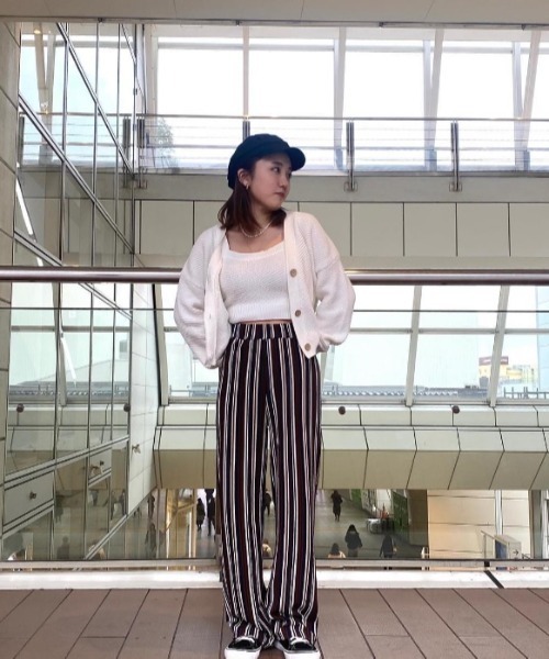 ROXY(ロキシー)の「PEACEFUL PANTS/ロキシーストライプフレアパンツ(その他パンツ・レディース・ネイビー/ブラウン・SMALL/MEDIUM/LARGE)」の18枚目の写真