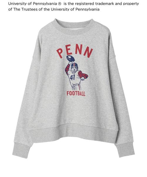 Green　Parks（グリーンパークス）の「カレッジロゴプリントスウェット＊（スウェット・レディース・ネイビー/グレー/ホワイト系その他・FREE）」の4枚目の写真